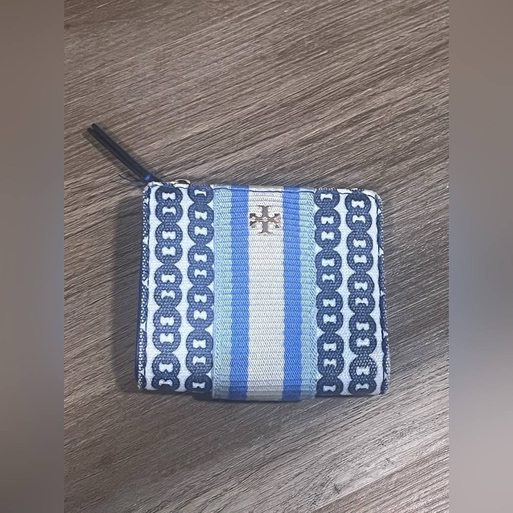 Tory Burch Gemini Link Canvas Mini Wallet
